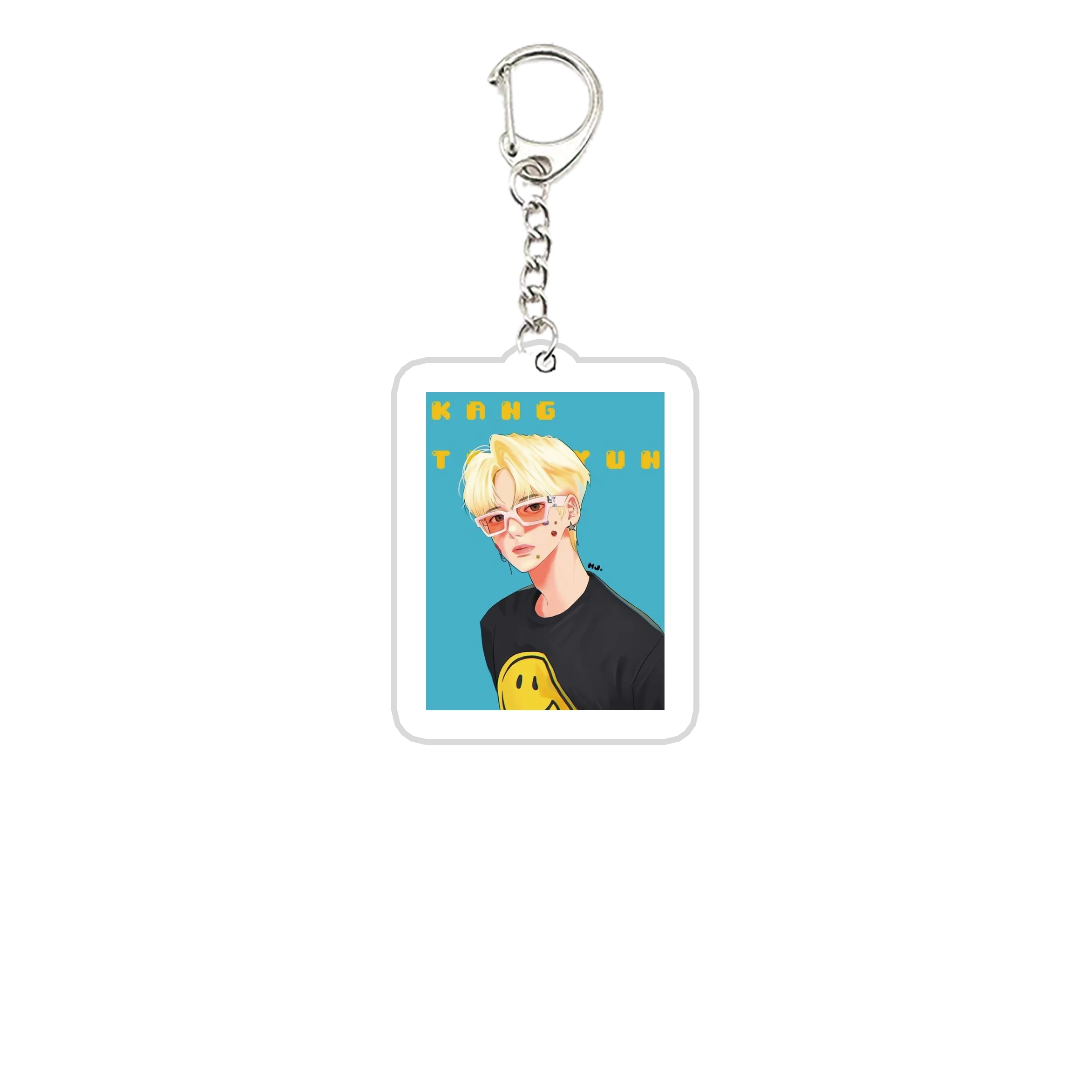 Acrylic Korea TXT Keychains Keyring TXT YEONJUN SOOBIN BEOMGYU TAEHYUN HUENINGKAI Key Chain Ring Pendant Keyring Fans Gifts