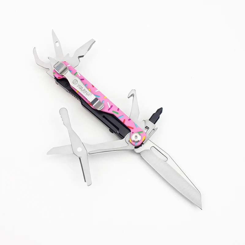 2025 New BHBT 11 in 1 Mini Folding Multitool Scissors Screwdriver Portable Outdoor Equipment EDC Multi Tool Gift for Men Women