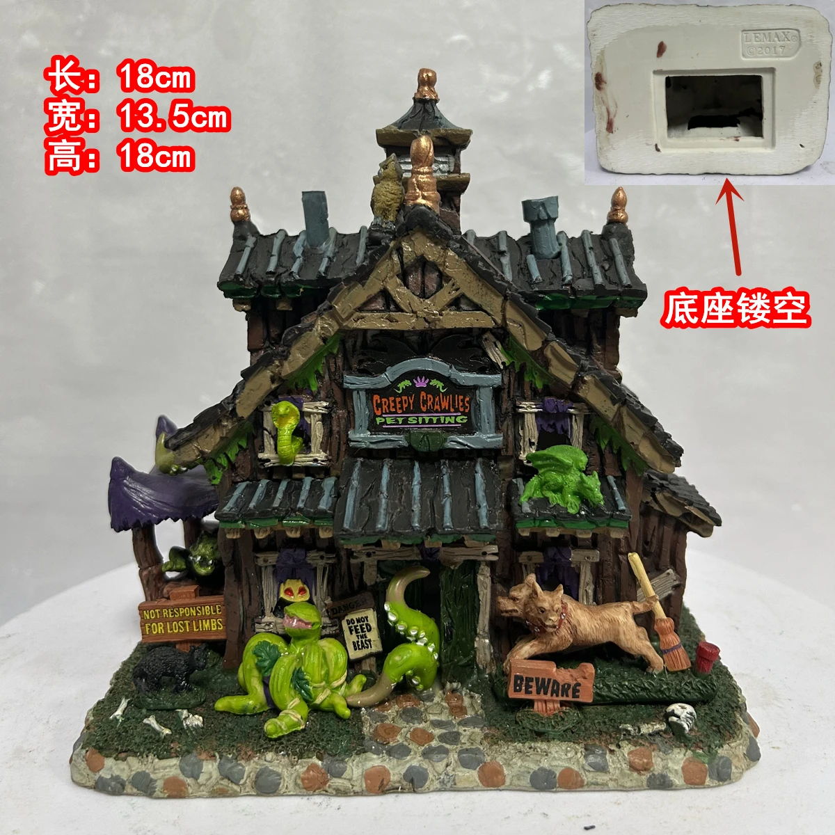 Halloween Decor Lemax Creative Hand-painted Ceramic House European Style Building Halloween Scene Ornament Home Desk Decoration
