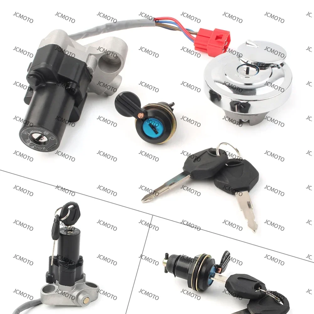 For Yamaha V-Star XVS1100 XVS 1100 Mmotorbike Fuel Gas Cap Ignition Switch Seat Lock Set