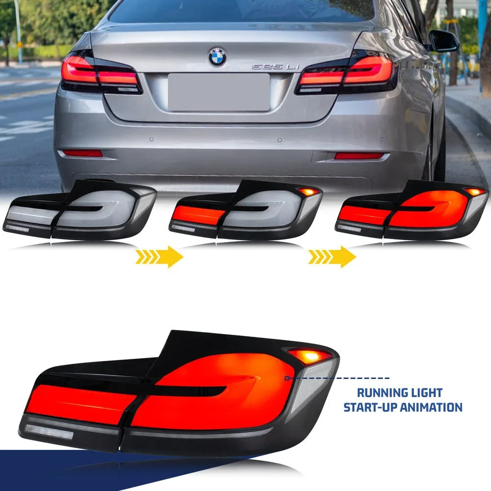 سيارة DRL LED المصباح السيارات ضوء الجمعيات لسيارات BMW F10 F18 M5 2011-2018 الضباب DRL الفرامل بدوره مصباح إشارة التوصيل والتشغيل