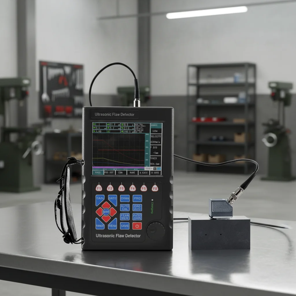 Ultrasonic Flaw Detector with 0.2% Horizontal Linearity Error and 32 DB Far-Field Resolution
