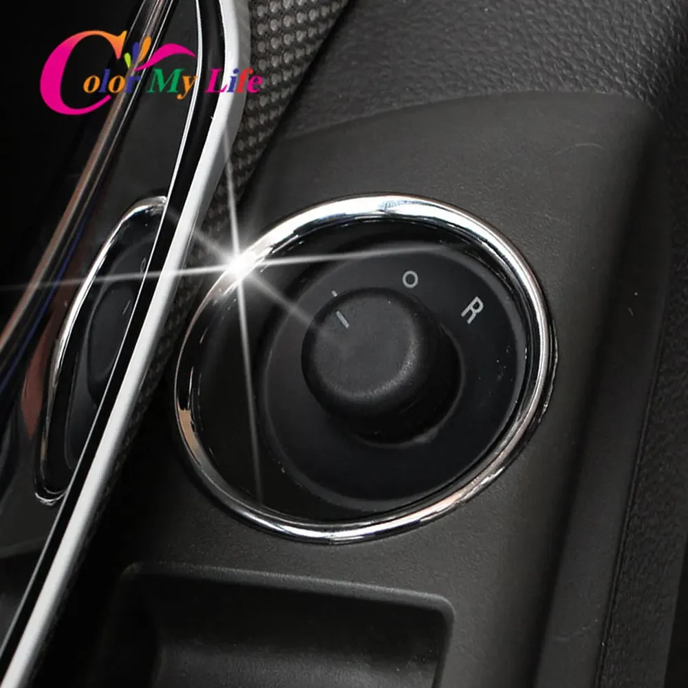 ABS Chrome Panel regulacji lusterka wstecznego samochodu okrągła naklejka wykończeniowa dla Chevrolet Cruze Sedan Hatchback 2009-2014 akcesoria