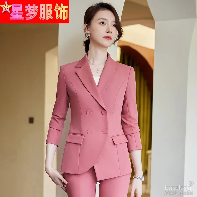 

Small Suit Outfit Women's Early Autumn Irregular Fashion Temperament Business Clothing Goddess Temperament Hotel Manager Work Cl