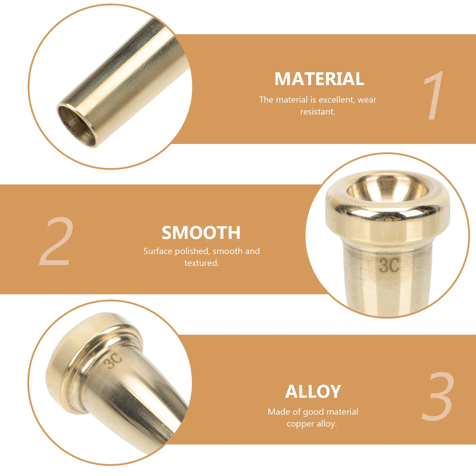 3C البوق المعبرة استبدال جزء البوق المحمول المقاوم للاهتراء للمبتدئين اللاعبين المحترفين السلس #1
