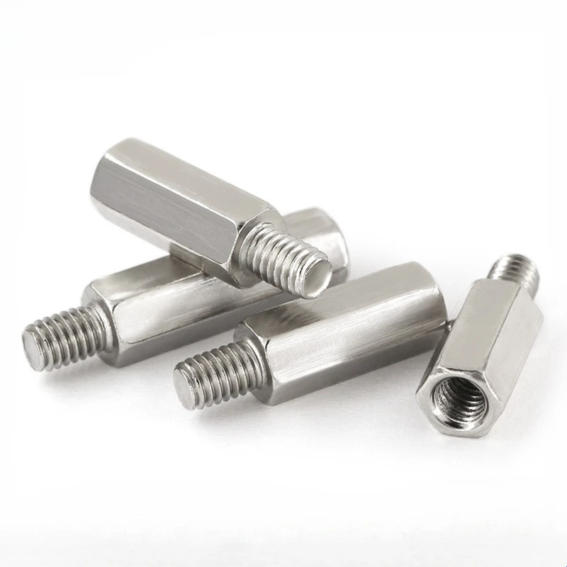10pcs M2.5 M3 M4 304 Stainless Steel Hex Standoff Male to Female Rack Board Stud Column Spacing Screws Bolts Spacers