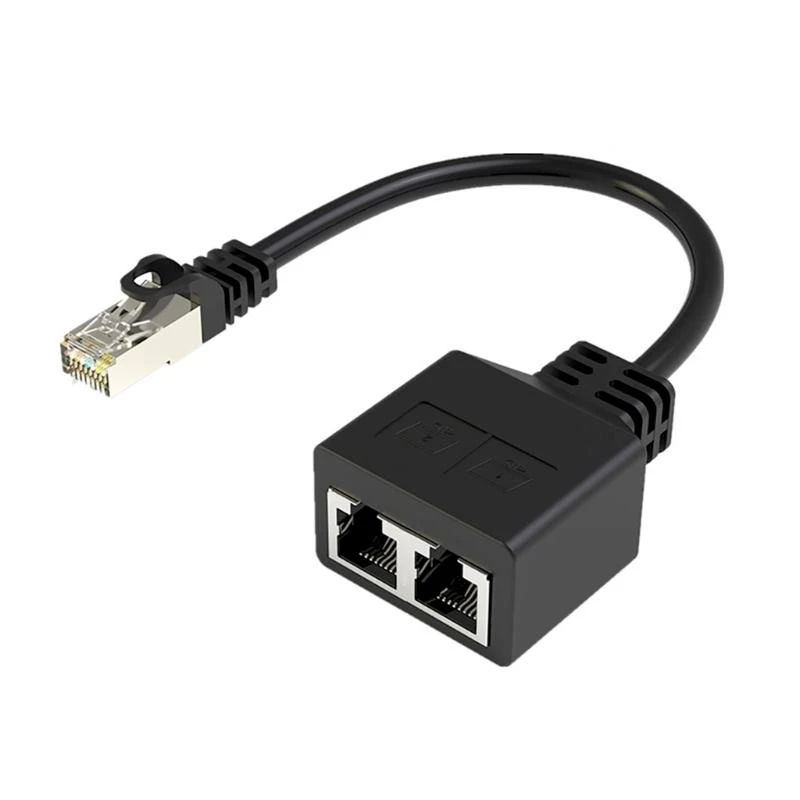 RJ45 ETHERNET SPLITTER Connecteurs Adaptateur Networking Extender Femelle 1 à 2 Port 601F