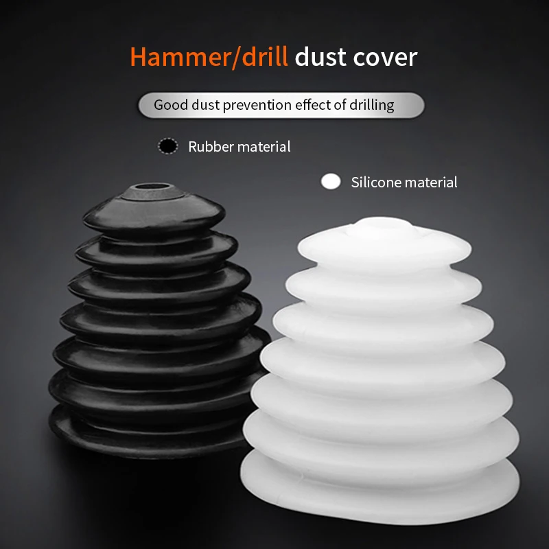 

Пылесборник Пылезащитное устройство Аксессуары для электроинструментов с 2 резинками Электрическая дрель Пылезащитный чехол Резиновая ударная дрель