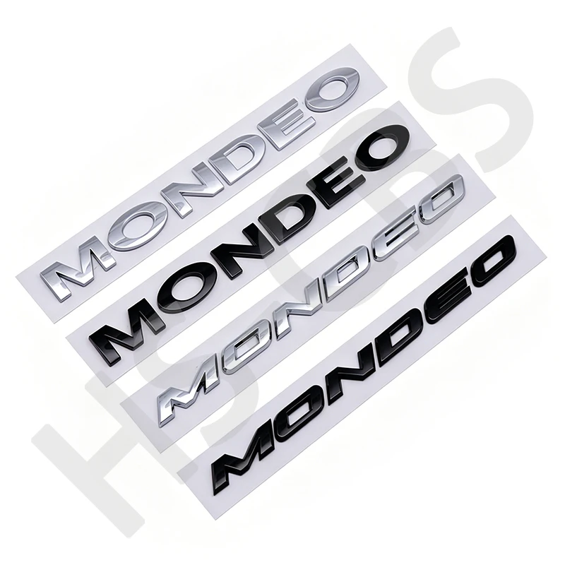 Immagine 4: Emblema 3D in ABS con Logo MONDEO, Adesivo per Auto, Badge per Bagagliaio Posteriore, Accessori per Styling Esterno Auto