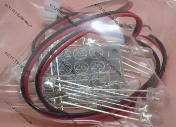 4×4 5MM LED Diode Light Board DIY Kit White Blue Red Color LED Lamp Board Components