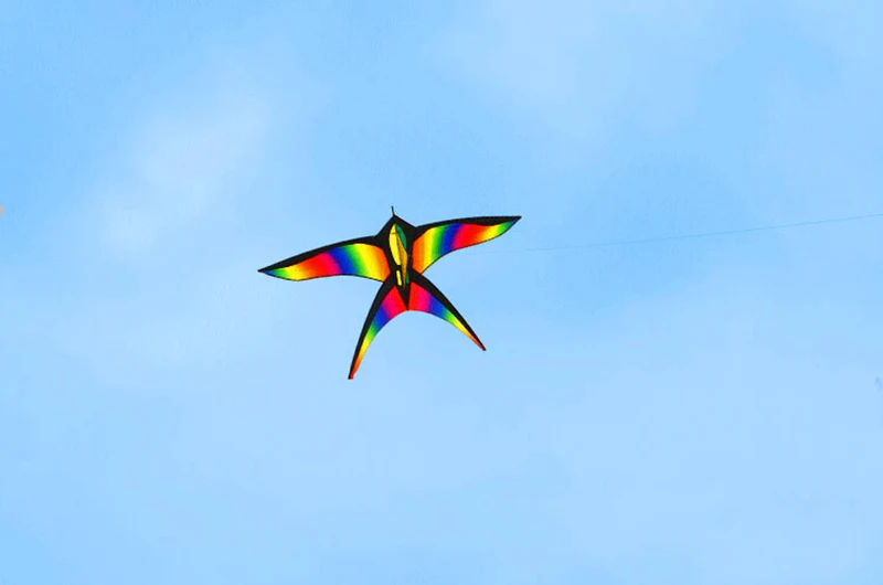 free shipping rainbow kites flying bird kites new toys for kids kites nylon kites children kites beach flying line weifang kite