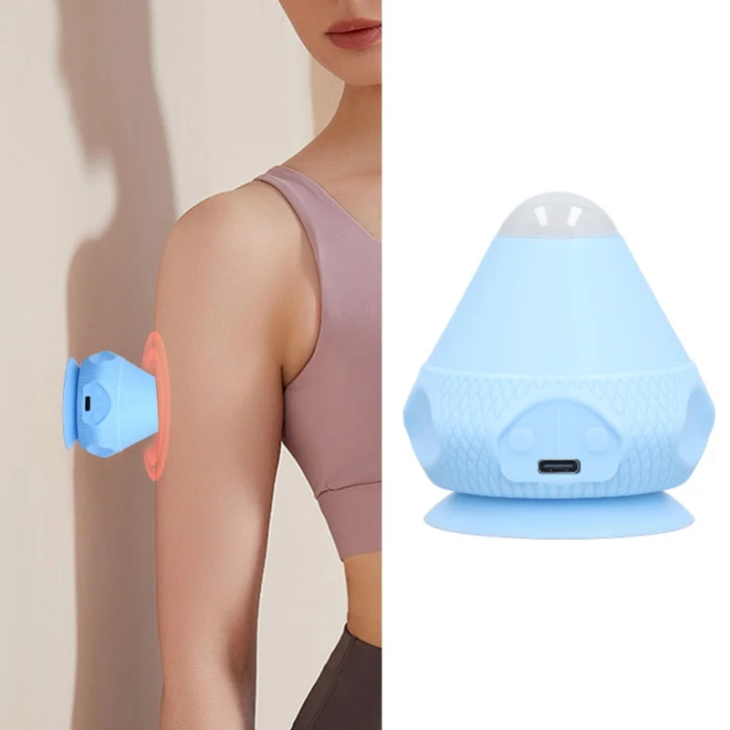 Mountable Massage Ball Suction Cup Wall Massage Tool Vibration Heated Back Massager For Trigger Point Deep Tissue Neck Fascia