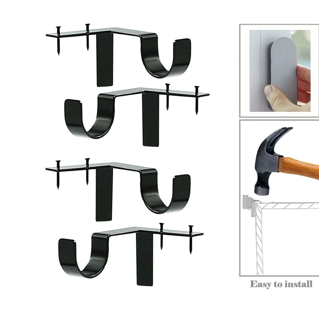 Curtain Rod Bracket, Roman Rod Support, Double Curtain Rod Bracket