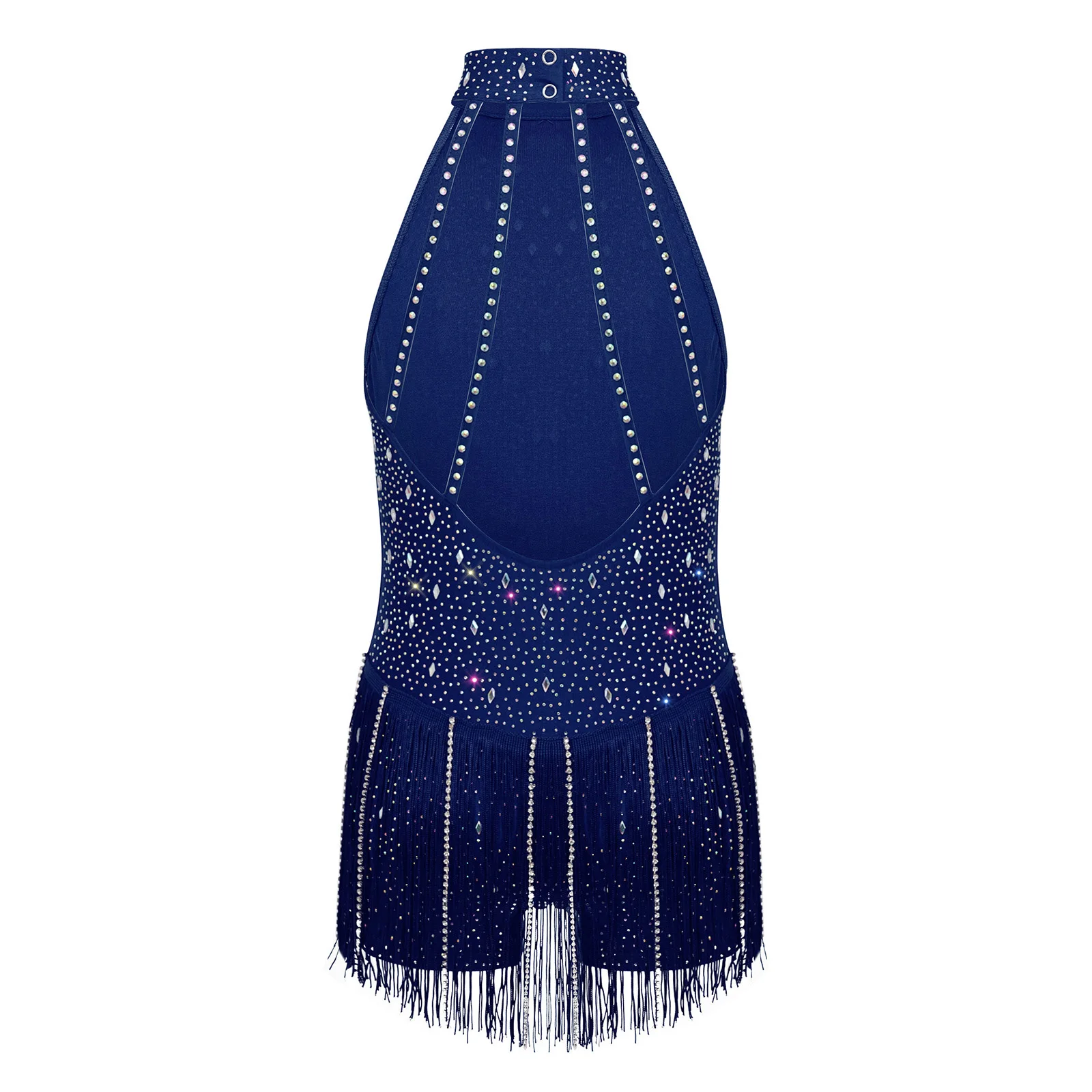 أطفال بنات اللاتينية الجاز ملابس رقص الجمباز مهدب الرسن أكمام عارية الذراعين لامعة الراين ارتداءها لمنافسة الأداء