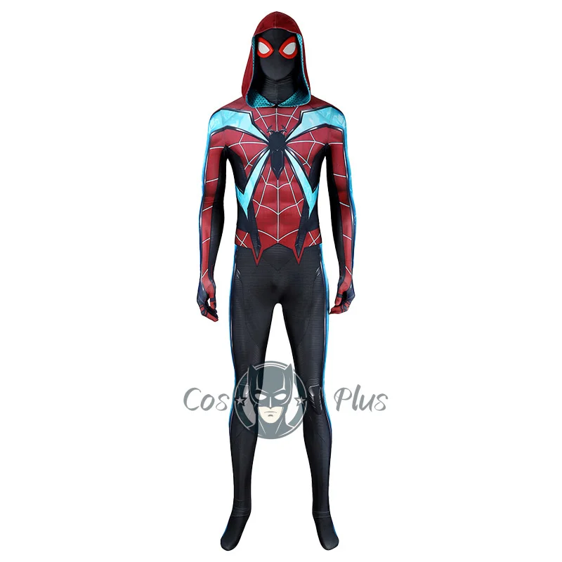 بدلة الهالوين بلاك سبايدر مايلز هيرو زي سبايدرمان لباس ضيق على الموضة لعيد الميلاد
