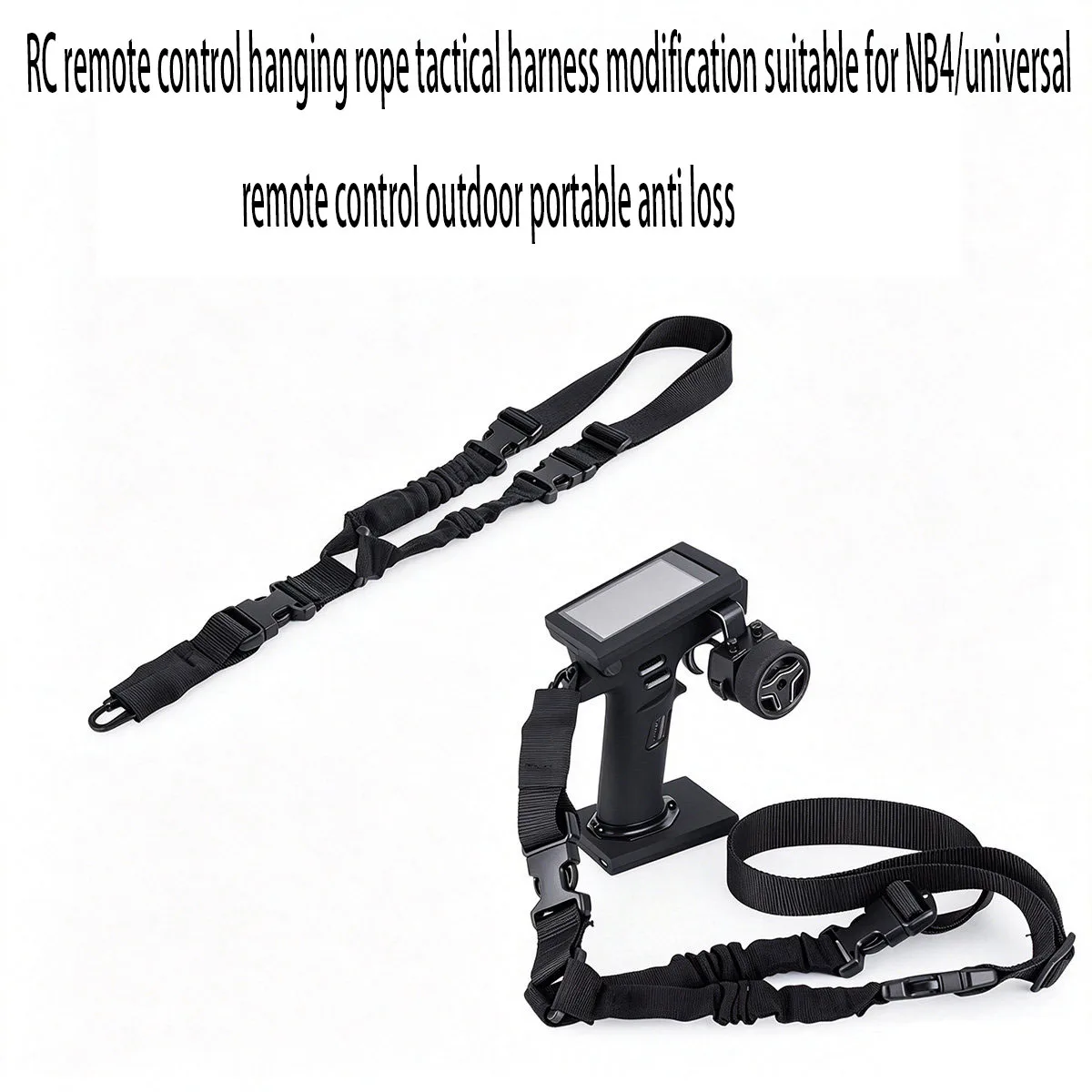 RC remote control hanging rope tactical harness modification suitable for NB4/universal remote control outdoor portable anti los