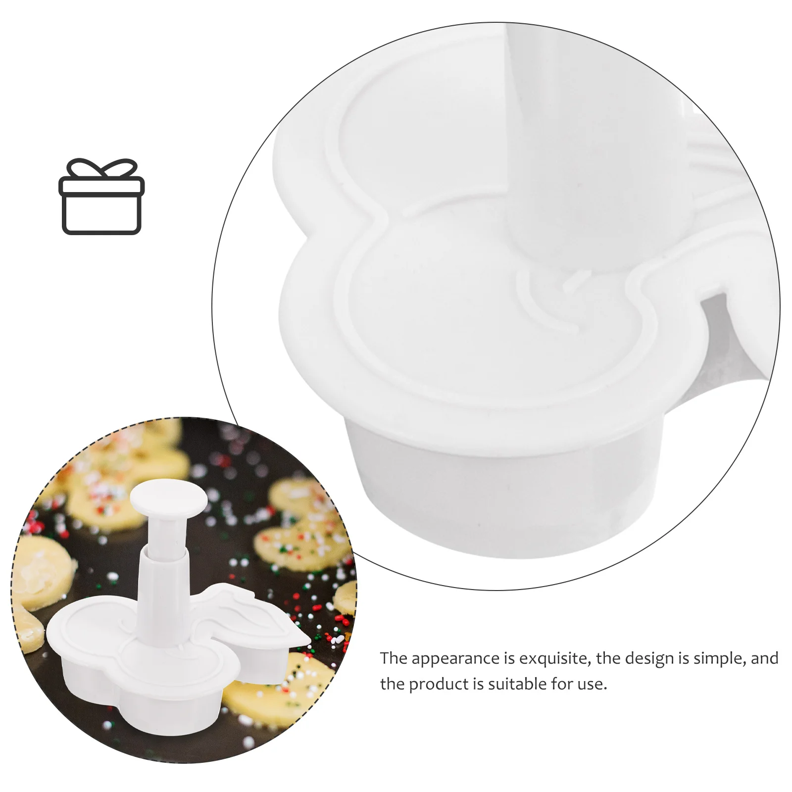 

3Pcs Cherry Cookie Molds Plastic Biscuit Cutters Lightweight Kitchen Baking Accessories DIY Cookie Cutter Set Pancake Molds