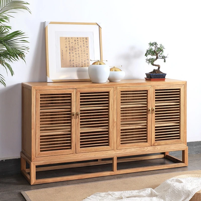 خزائن جانبية بأربعة أبواب، وخزائن من خشب الدردار القديم، والتخزين #2