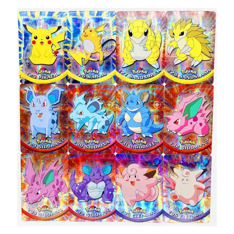 PTCG  Pokemon Kaarten 154pcs First Generation Pikachu Charizard Squirtle Joint Sale Celebration Comic Kids Card Game Toys Gifts