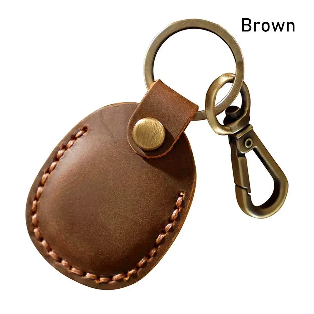 High quality 4 Colors Keychain Key Ring 5.5*4.5cm Leather Doorlock Access Card Bag Keychain Key Ring Holder