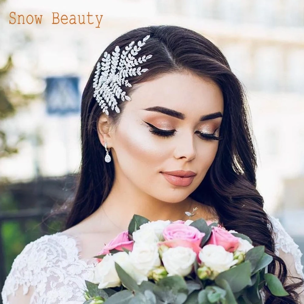 

DZ041 Bridal Tiaras Crystal Wedding Headpiece Rhinestone Women Headwear Headdress Indian Wedding Jewelry Party Hair Accessories