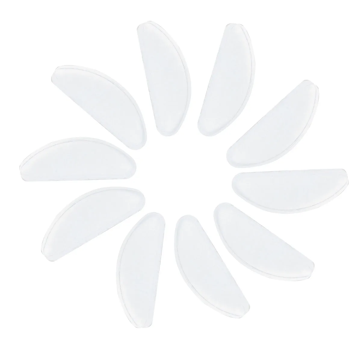 10 pz Naselli Antiscivolo Occhiali In Silicone Ponte Antiscivolo Bianco Autoadesivo Altezza Aumentare Montature In Plastica Occhiali