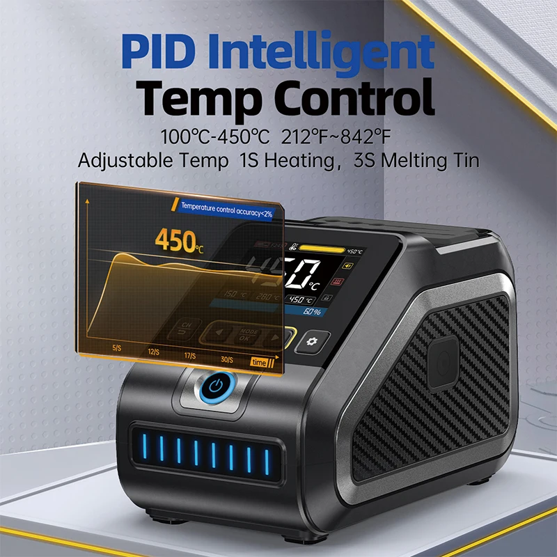 FNIRSI DWS-200 200W Power Repaid Verwarming Soldeerbout Staion C210 C245 Soldeerbout Handvat Elektronisch Lassen Rework Station