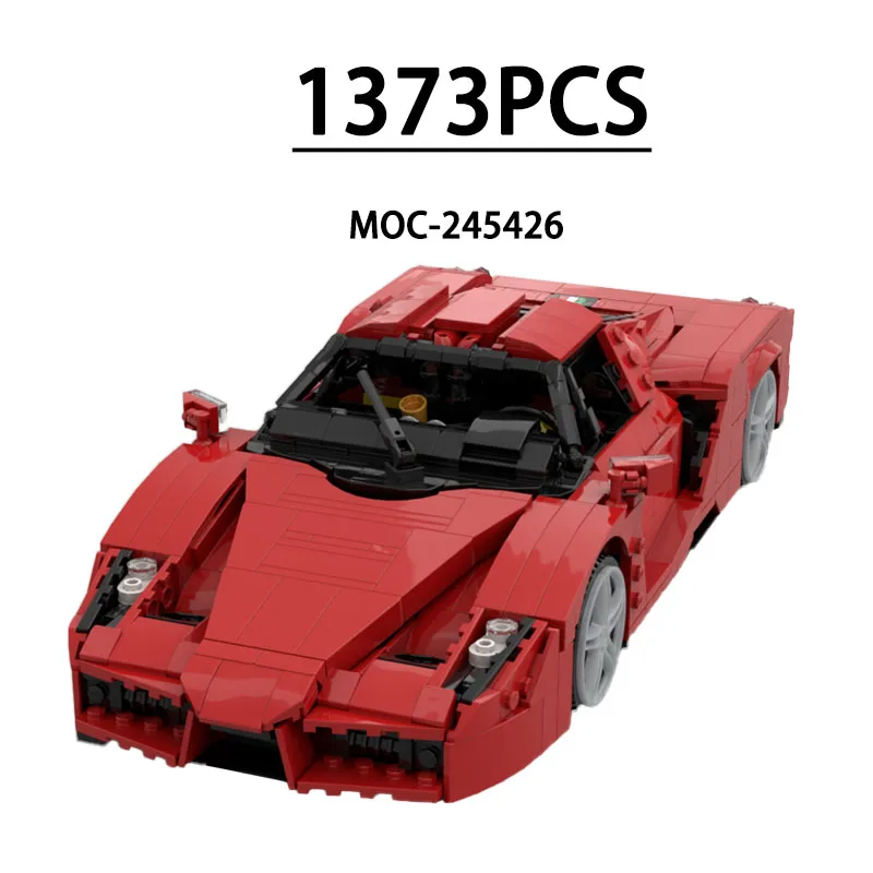 

MOC-245426 Строительные блоки, гоночная модель суперспортивного автомобиля, 1,373 шт., детский подарок на день рождения, Рождество и Новый год