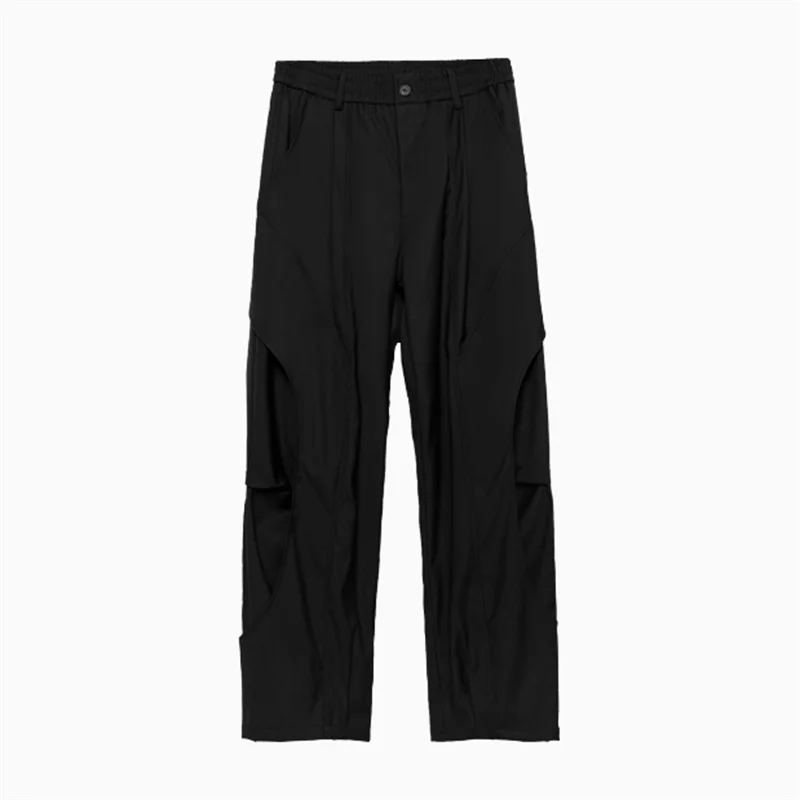 Original Dark System Three-Dimensional Deconstruction Splicing Design Wide Leg Drop