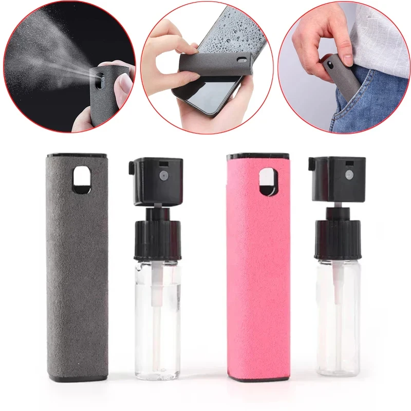 1/2/3/4pcs Phone Screen Cleaning Spray Bottle Wipe Kit for Apple IPhone IPad Cellphone Tablet LCD Screen Cleaner Sanitizing Tool