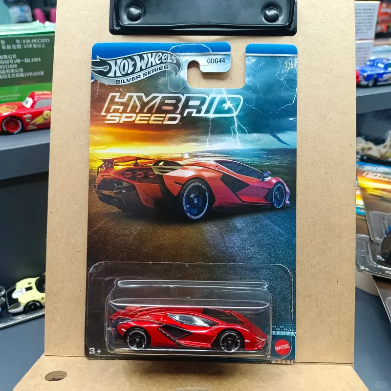 Hot Wheels 2025 Hotwheels 2025 serie plateada juego de velocidad híbrida 1/64 modelo de coche Lamborghini Bmw Porsche Mclaren Acura juguetes para niños
