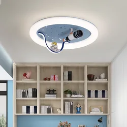 New Astronauts Lamp Cameras UFO Telescopes Ceiling Light Kids Bedroom Study Flying Saucer Girls Boys Room Spaceman Room Decor