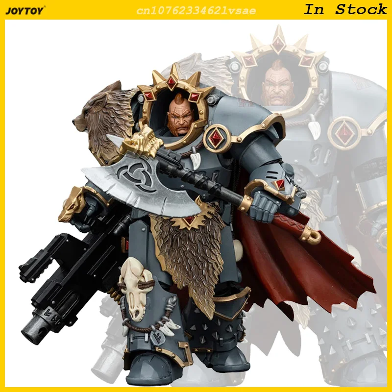 JOYTOY Space Wolves Hvarl Red-Blade 1/18 ตัวเลขการกระทํา Warhammer 40K อะนิเมะรูป 14.2 ซม.Joint Movable คอลเลกชันตุ๊กตาของเล่นของขวัญ