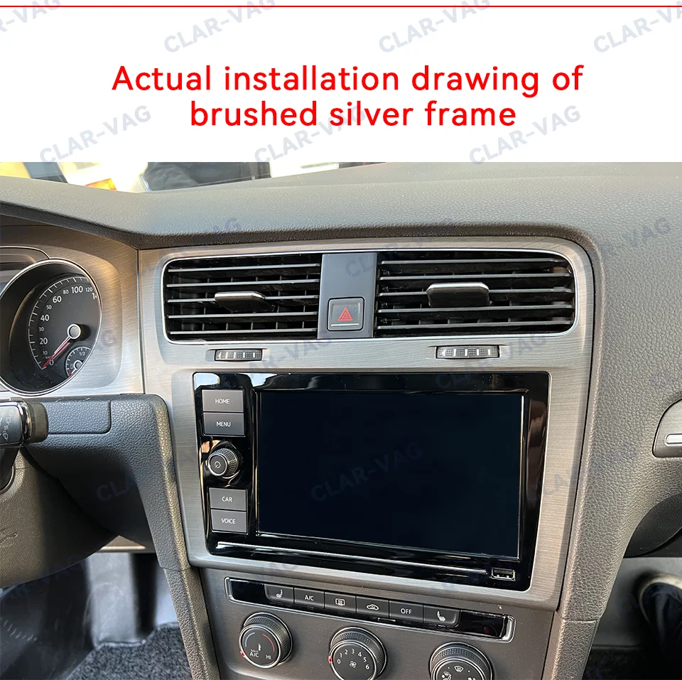 

For VW Golf 7 7.5 Original MIB Car Radio Screen Bezel 8 inch 9.2 inch Car Radio Plates Decorative Frame