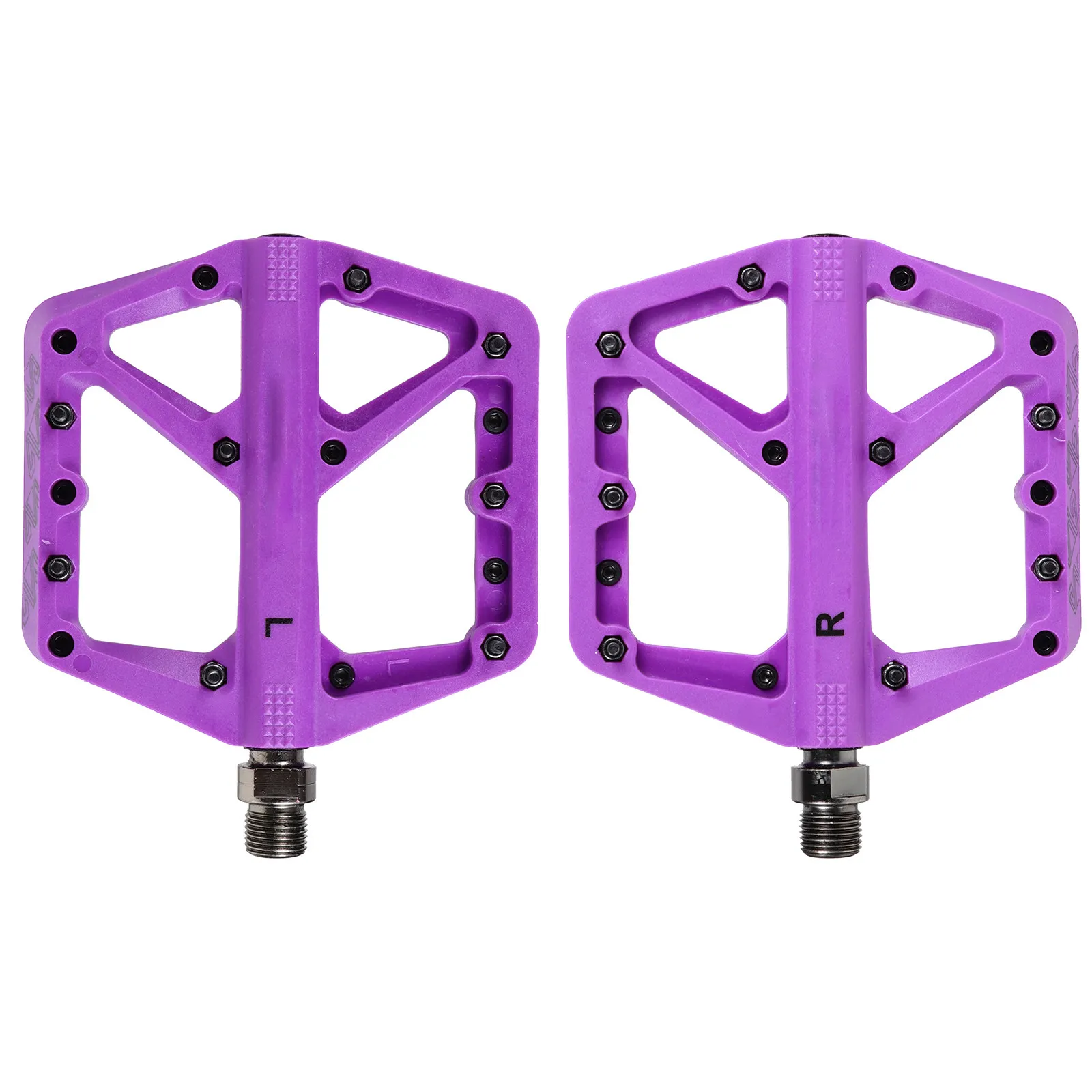 

Bike Foot Rest Anti Skid Pedal Cycling Flat Pedals Part Road Mountain Adult Purple Bicycle