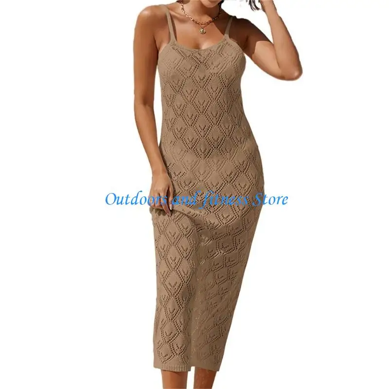 

H053 Knitted Cover Ups for Swimwear Womens Beach Cover Up Dress Summer Beachwear