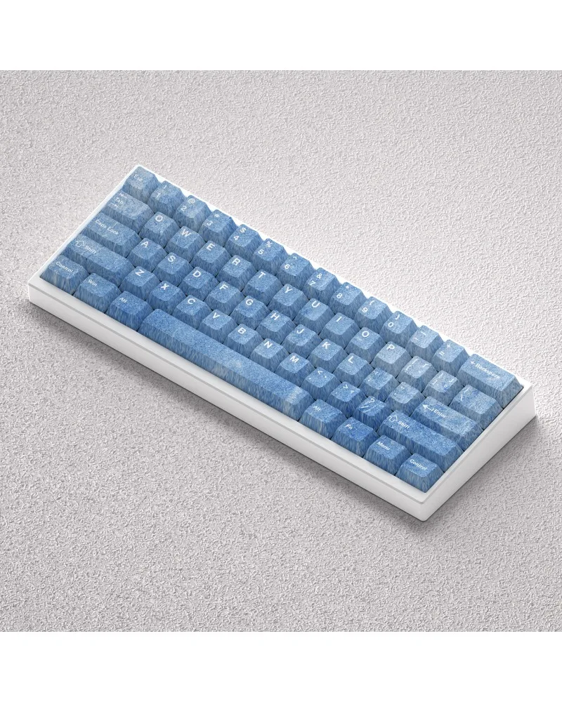 Keycaps are made of original height PBT material which is carved and opaque suitable for 60 65 68 keyboards small and fresh