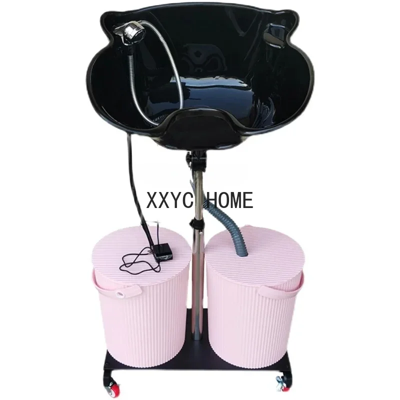 

Портативная мобильная автоматическая раковина для мытья головы с регулировкой высоты для дома и парикмахерских