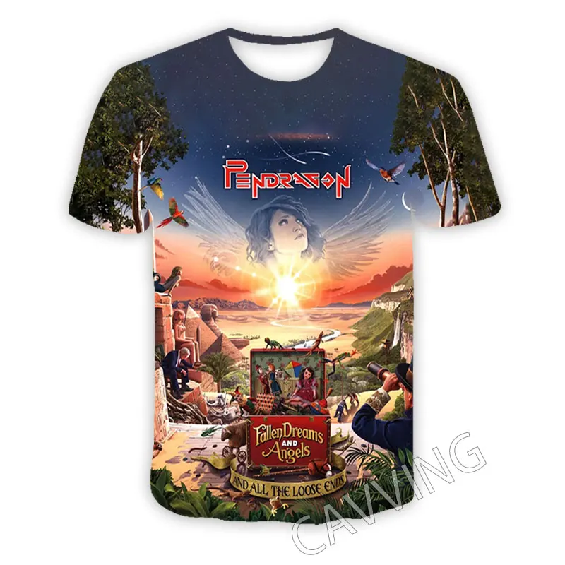 New Fashion Women/Men's 3D Print   Pendragon Rock   Casual T-shirts  Metal Music Tshirts Harajuku Styles Tops Clothing