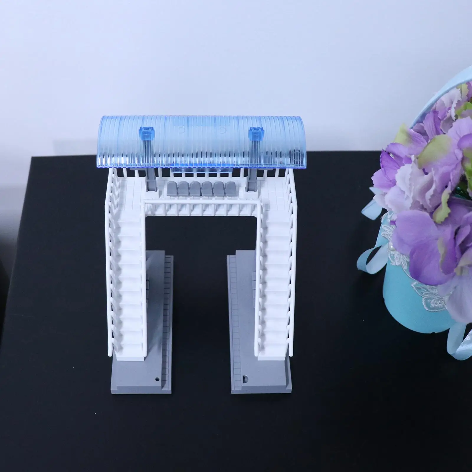 1/87 architectonisch modelsimulatie treinstation, voor decoraccessoire