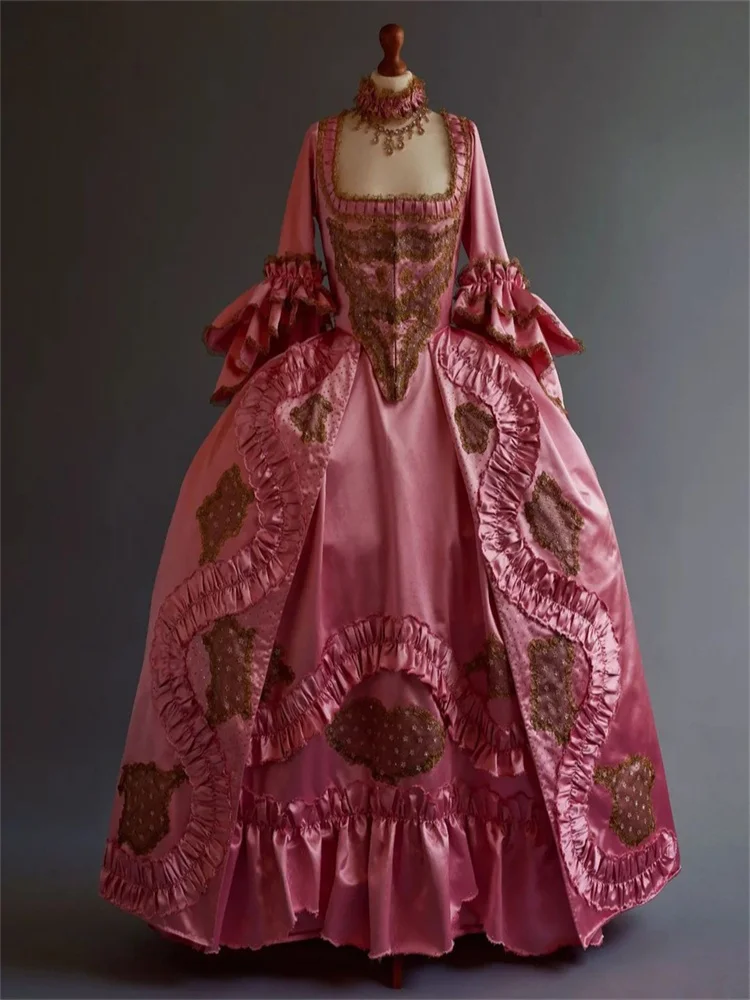 Robe de Bal Baroque de la Cour Royale de France, Costume de Barrage, Marie Antoinette