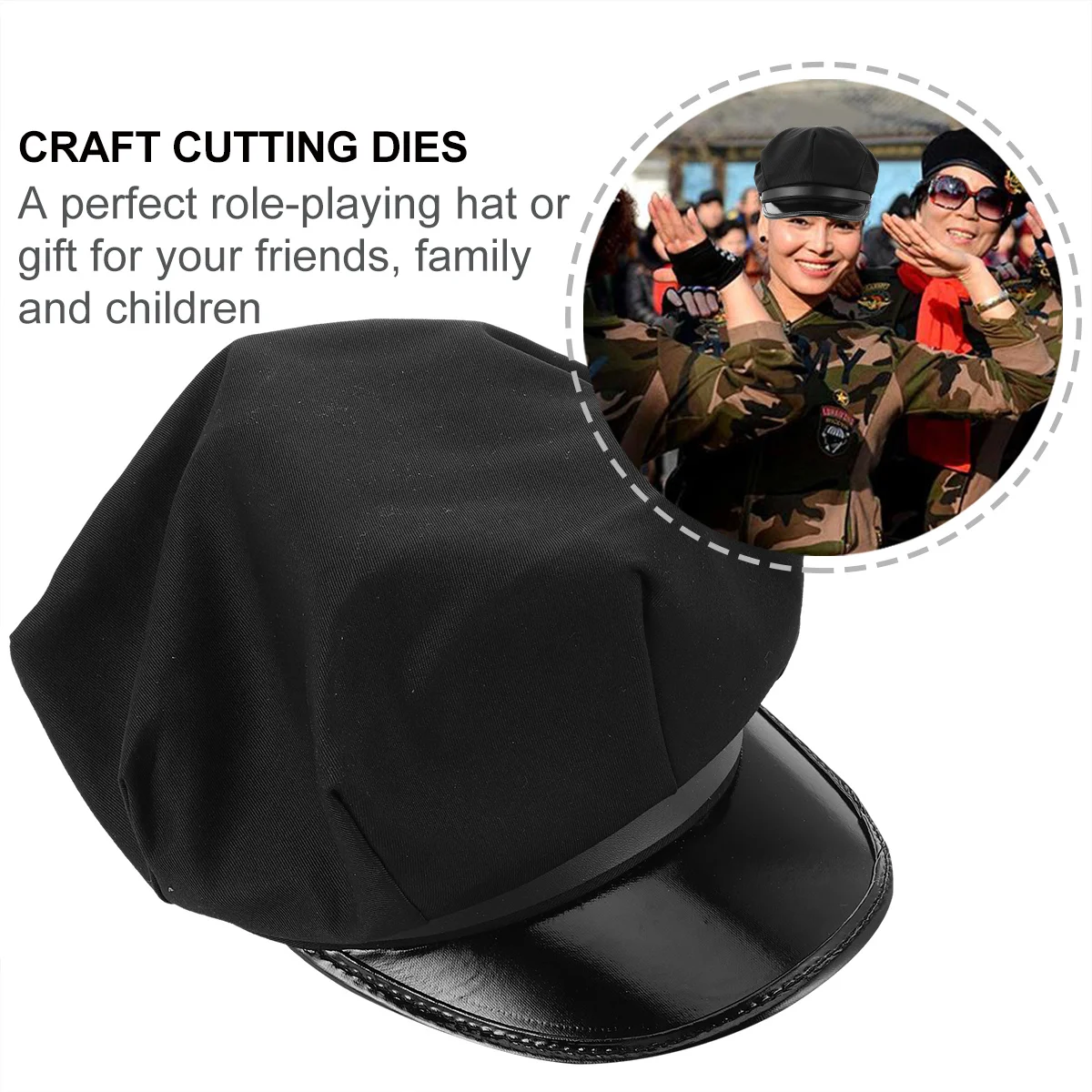 

Hat Octagonal Admiral Captain Sailor Costume Party Captain Hat Accessory For Halloween Dress Up Event