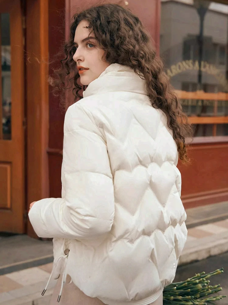 OLrain المرأة الصلبة سترة منفوخة 2025 شتاء جديد دافئ موضة أسفل معاطف عادية تخفيف فضفاضة تناسب الملابس النسائية GO56DY88050 #2