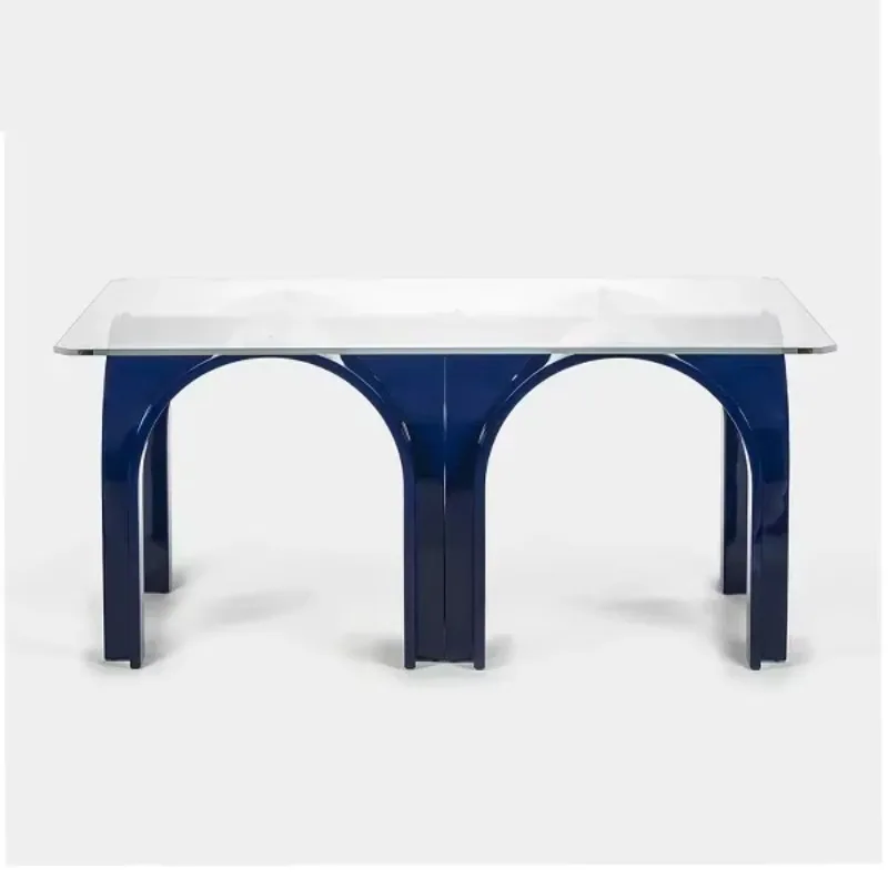 

Стол обеденный TAO TAO Arch Bridge Long, нестандартной формы, для нескольких человек, модный, стеклянный, круглый