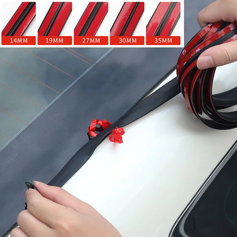 

Резиновая уплотнительная лента Т-образного типа для окна автомобиля на крыше 14/19/27/30/35 мм * 1/2 м, универсальная защита лобового стекла, водонепроницаемые автомобильные аксессуары