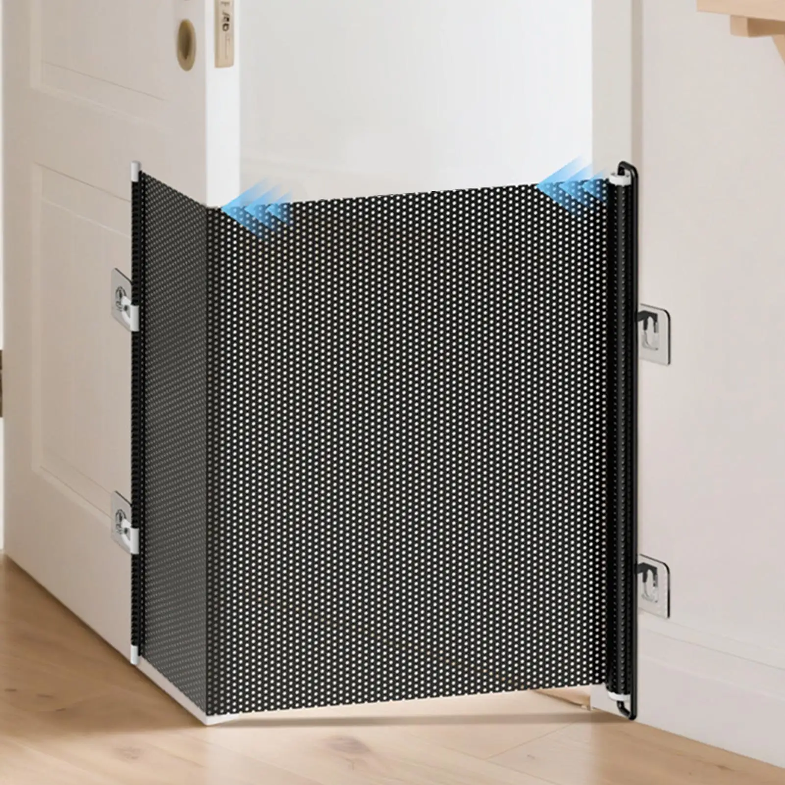 Barrera de Seguridad Telescópica para Bebés y Gatos, Sin Perforaciones, de 49 Pulgadas de Ancho, para Escaleras, Pasillos, Patios, Terrazas, Balcones y Decks