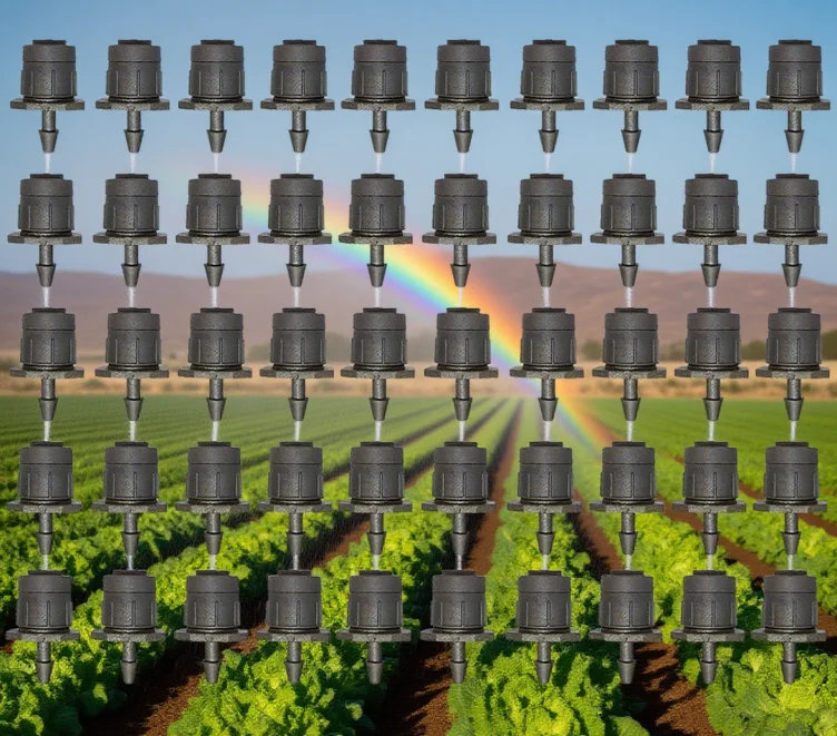 

50pcs Irrigation Dripper Adjustable Dripper Circular Pattern Water Flow Irrigation Dripper Garden Watering Accessories