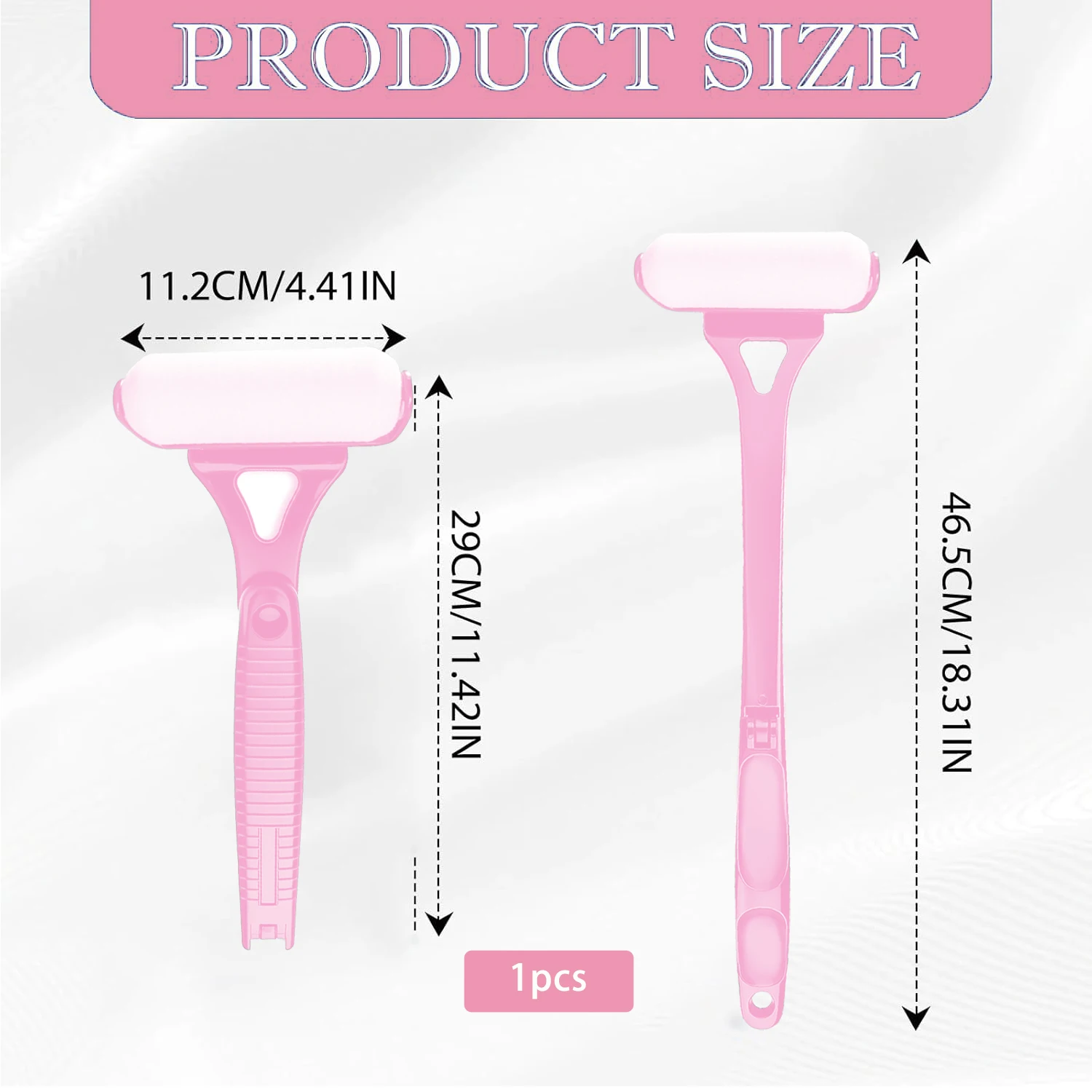 Lotion Applicator Self Sunscreen Tanning Back Applicator Stick Portable Long Handle Foldable With Two Replacement Heads