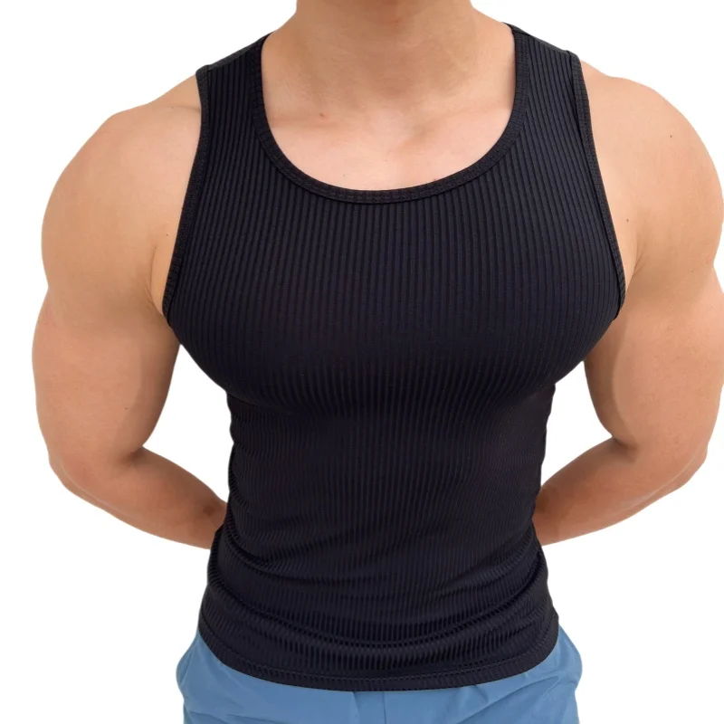 Men Running Sleeveless t-Shirt Casual Gym Tank Top Quick Dry Basketball Vest Fitness Bodybuilding Tops Man Clothes Streetwear