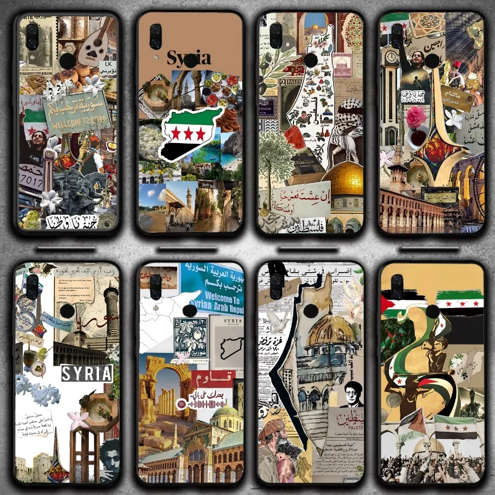 

Syria Flag Phone Case For Xiaomi 11 Redmi Note 11 5G 8T 9A 9 10T Note8Pro Note9 12SUltra Black Case